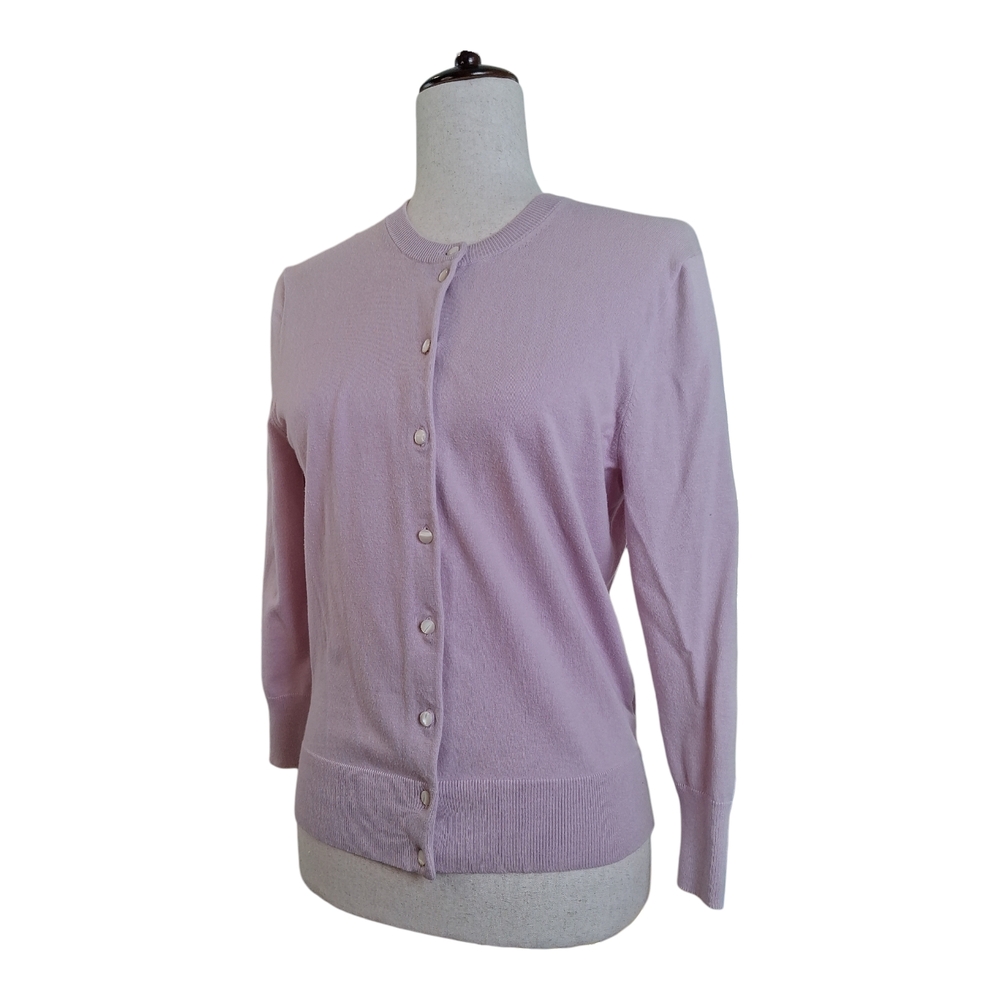 J Crew Pastel Pink Cotton Blend Cardigan M